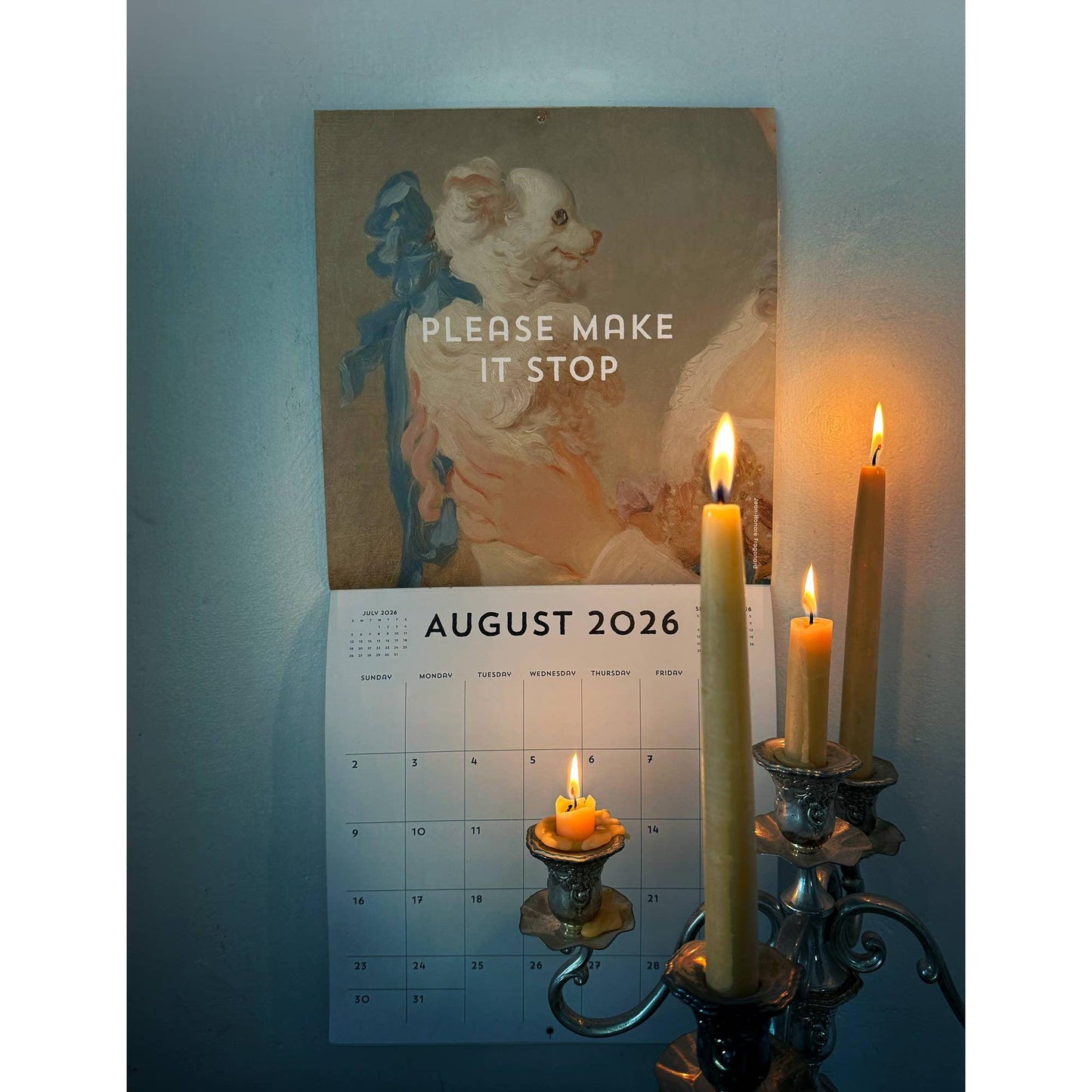 Gloom is Canceled 2026 Wall Calendar | Museums Arts Theme Billet-Doux 12 Month Calendar