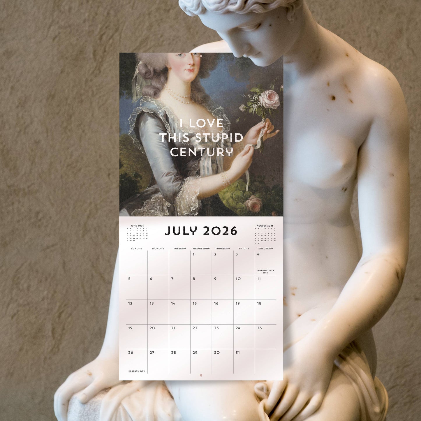 Gloom is Canceled 2026 Wall Calendar | Museums Arts Theme Billet-Doux 12 Month Calendar