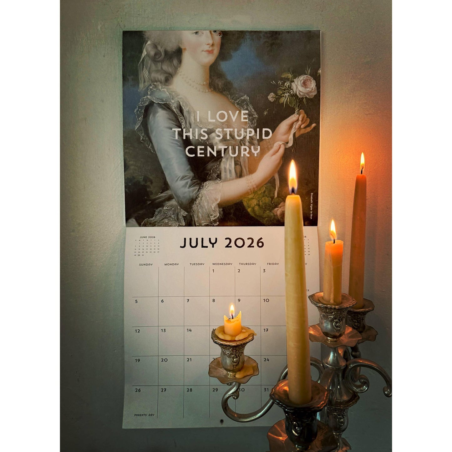 Gloom is Canceled 2026 Wall Calendar | Museums Arts Theme Billet-Doux 12 Month Calendar