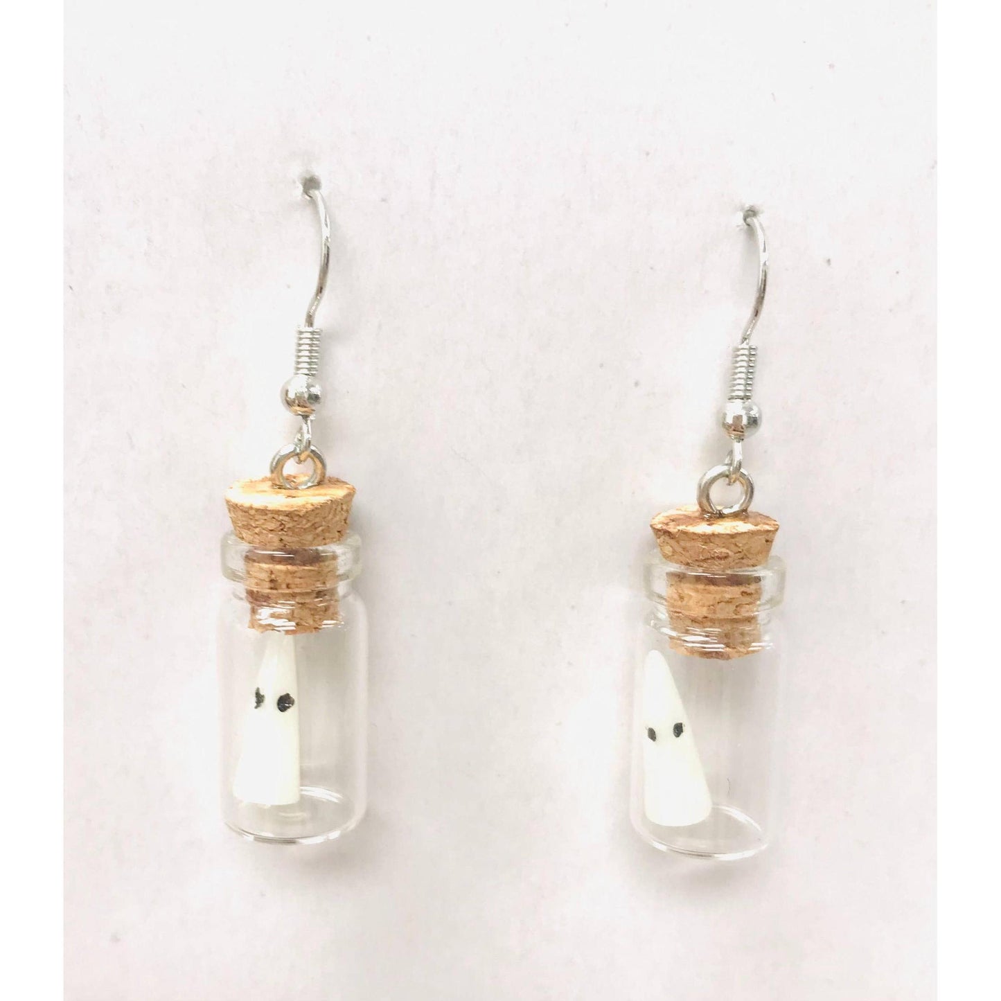 Glow in the Dark Ghost in Bottle Earrings