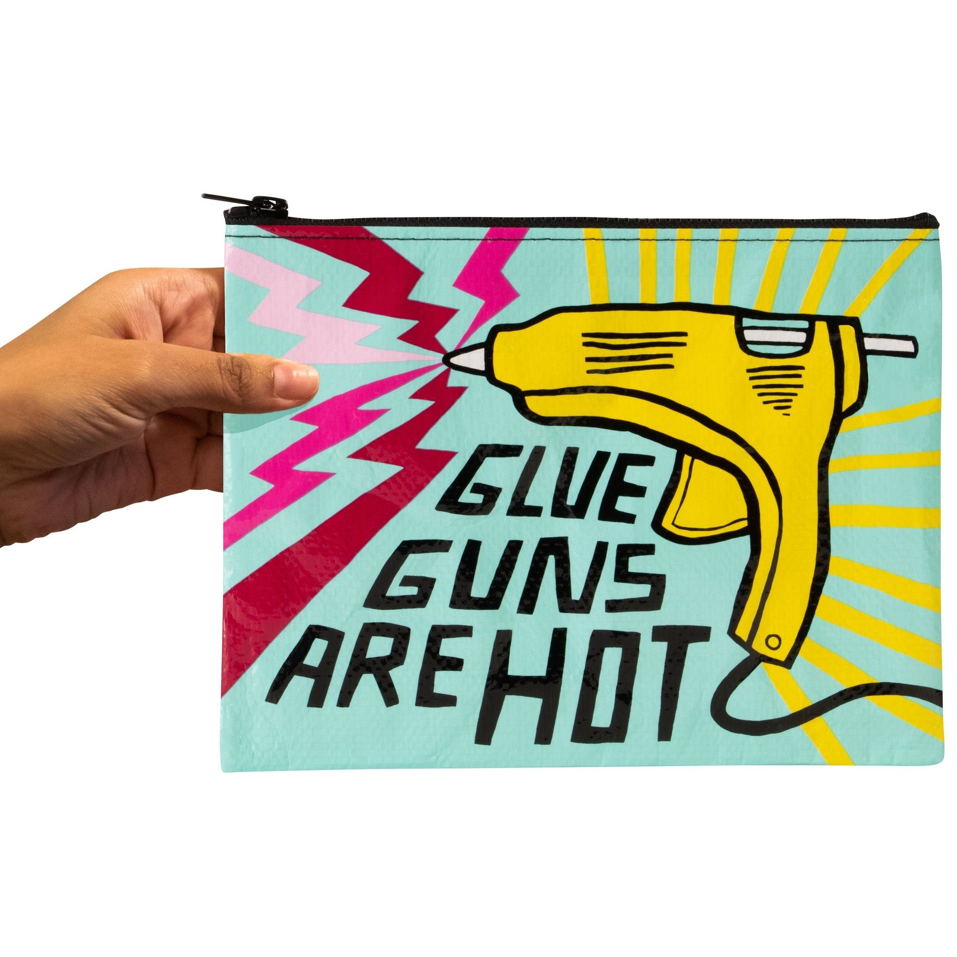 Glue Guns Are Hot Zipper Pouch | Storage Case Organizer | 7.25" x 9.5"