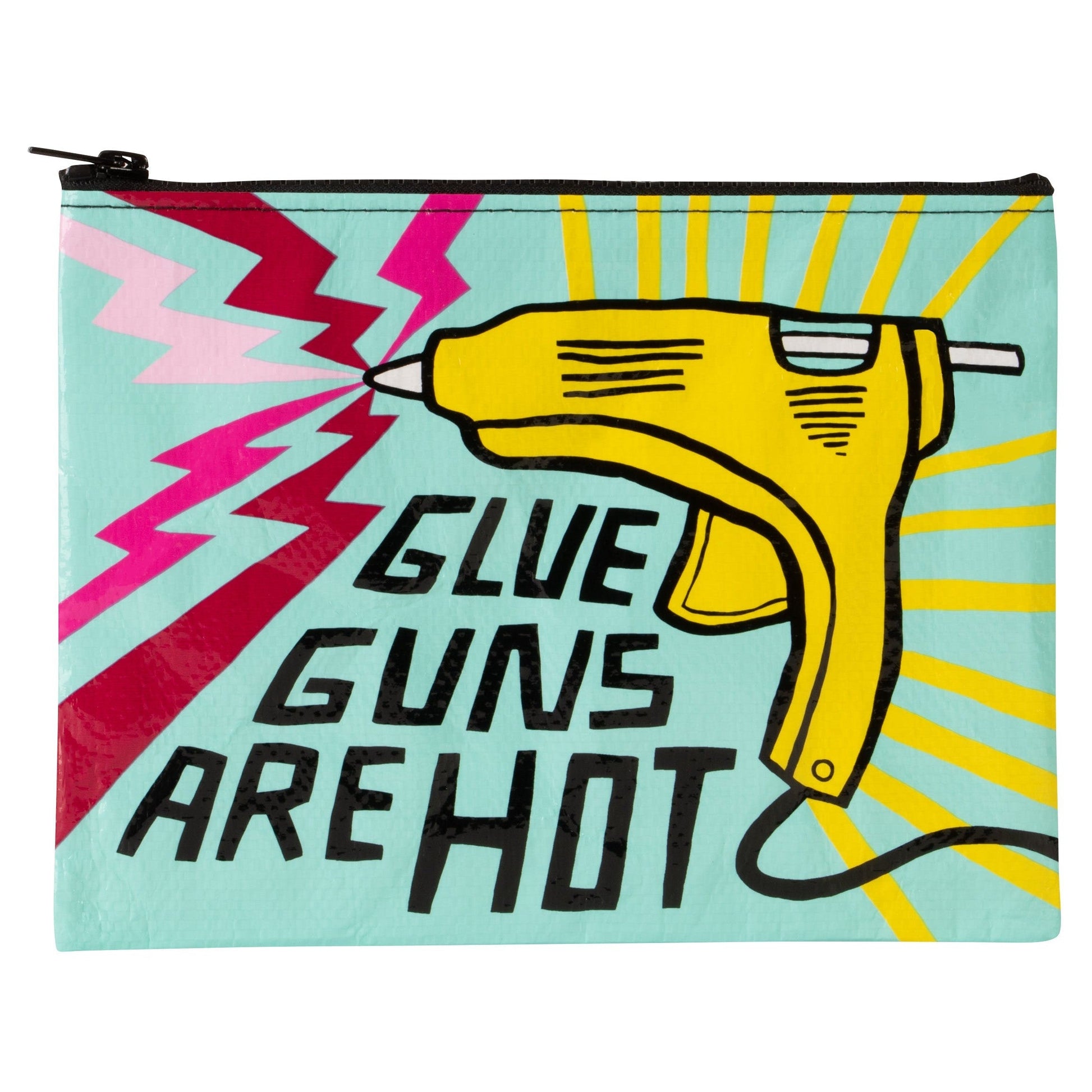 Glue Guns Are Hot Zipper Pouch | Storage Case Organizer | 7.25" x 9.5"