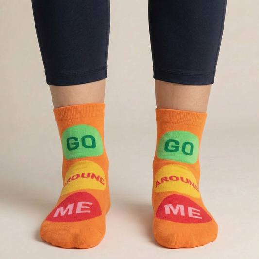 Go Around Me Women's Ankle Socks | BlueQ at GetBullish
