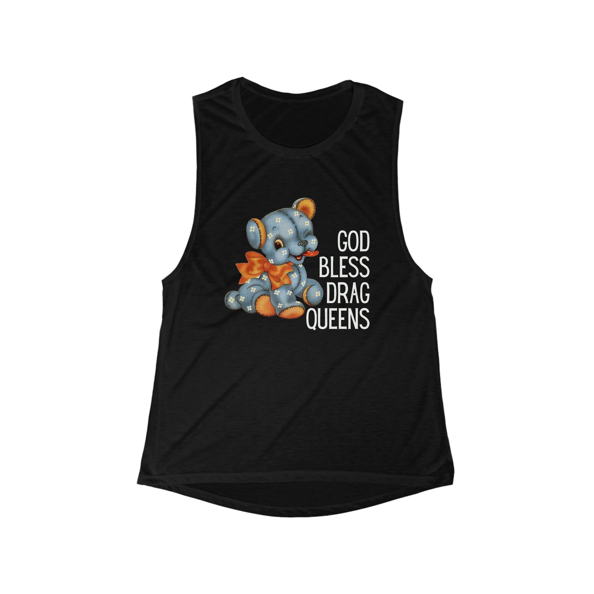 God Bless Drag Queens Flowy Scoop Muscle Tank