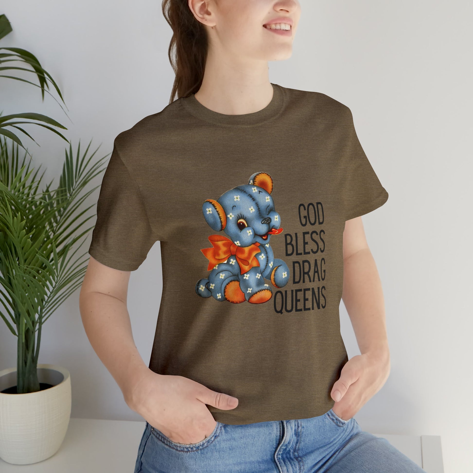 God Bless Drag Queens Jersey Short Sleeve Tee [Multiple Color Options]