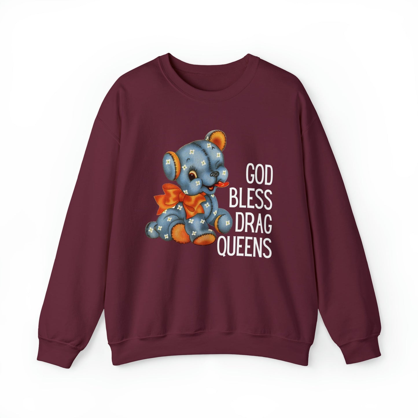 God Bless Drag Queens Unisex Heavy Blend™ Crewneck Sweatshirt