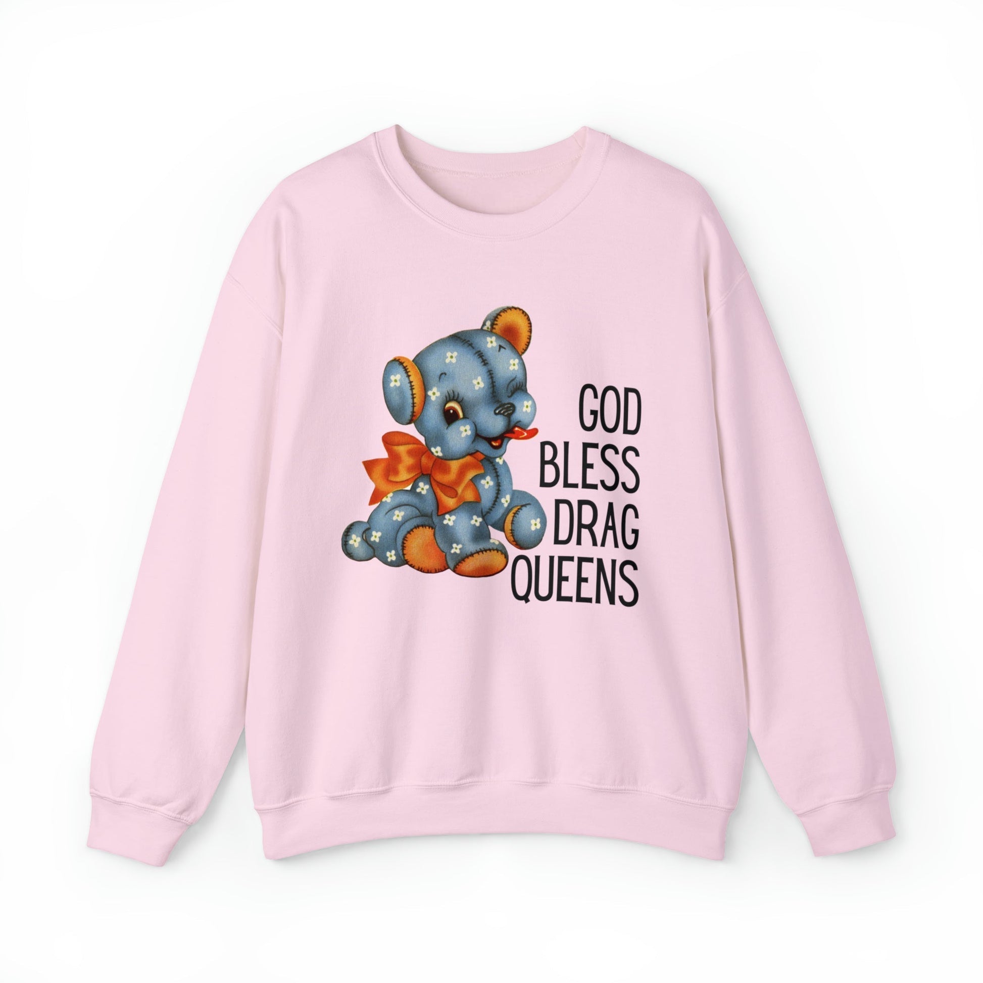 God Bless Drag Queens Unisex Heavy Blend™ Crewneck Sweatshirt Sizes SM-5XL | Plus Size Available