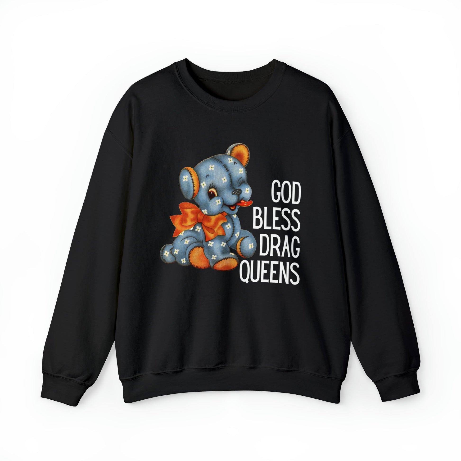 God Bless Drag Queens Unisex Heavy Blend™ Crewneck Sweatshirt Sizes SM-5XL | Plus Size Available