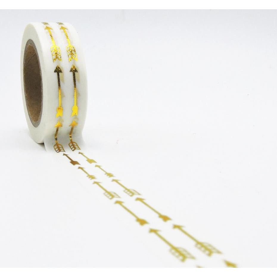 Gold Double Arrow Washi Tape | Gift Wrapping and Craft Tape