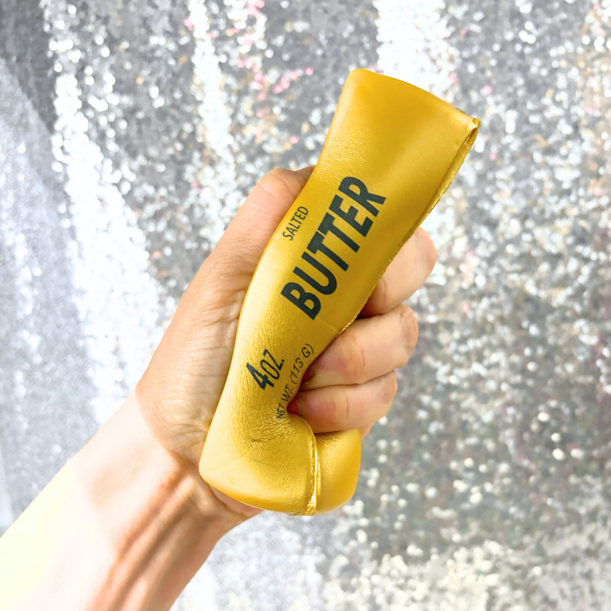 Golden Butter Squish | Stress Toy, Joke Gift, Fidget Toy | Wrapped Stick of Salted Butter-Crover-The Bullish Store