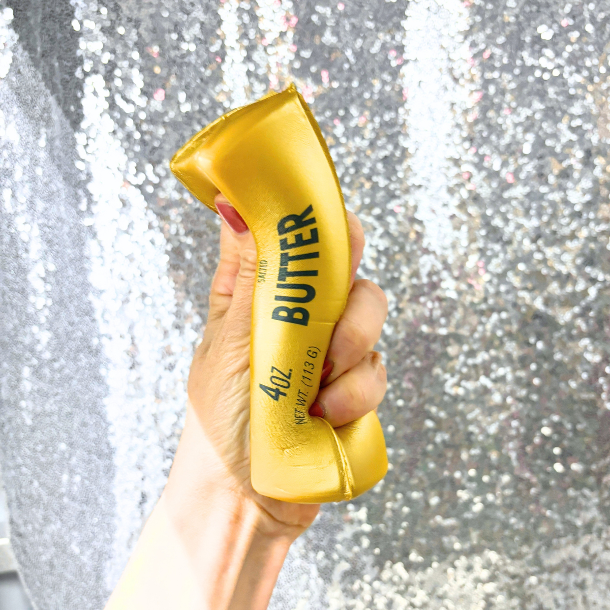 Golden Butter Squish | Stress Toy, Joke Gift, Fidget Toy | Wrapped Stick of Salted Butter-Crover-The Bullish Store