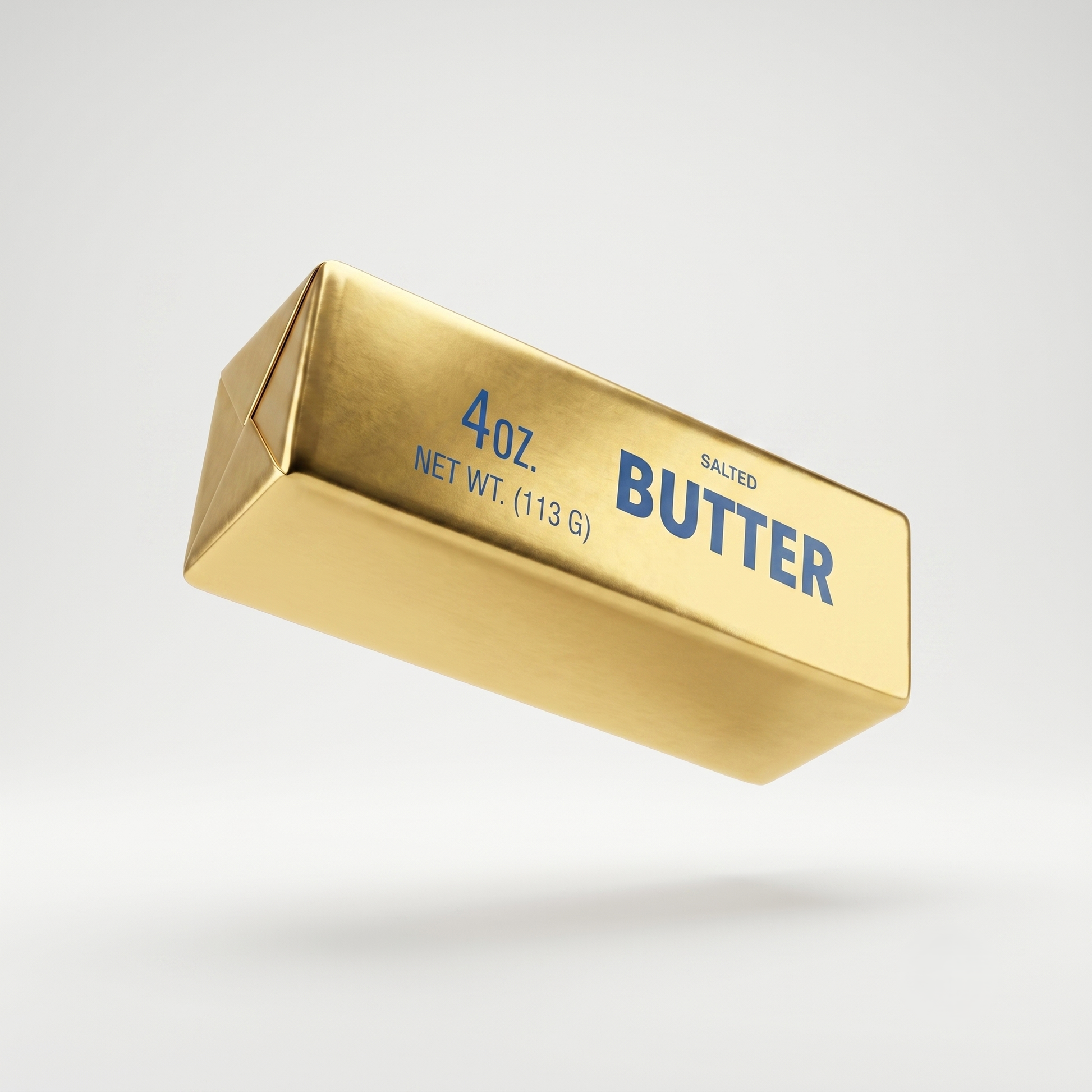 Golden Butter Squish | Stress Toy, Joke Gift, Fidget Toy | Wrapped Stick of Salted Butter-Crover-The Bullish Store