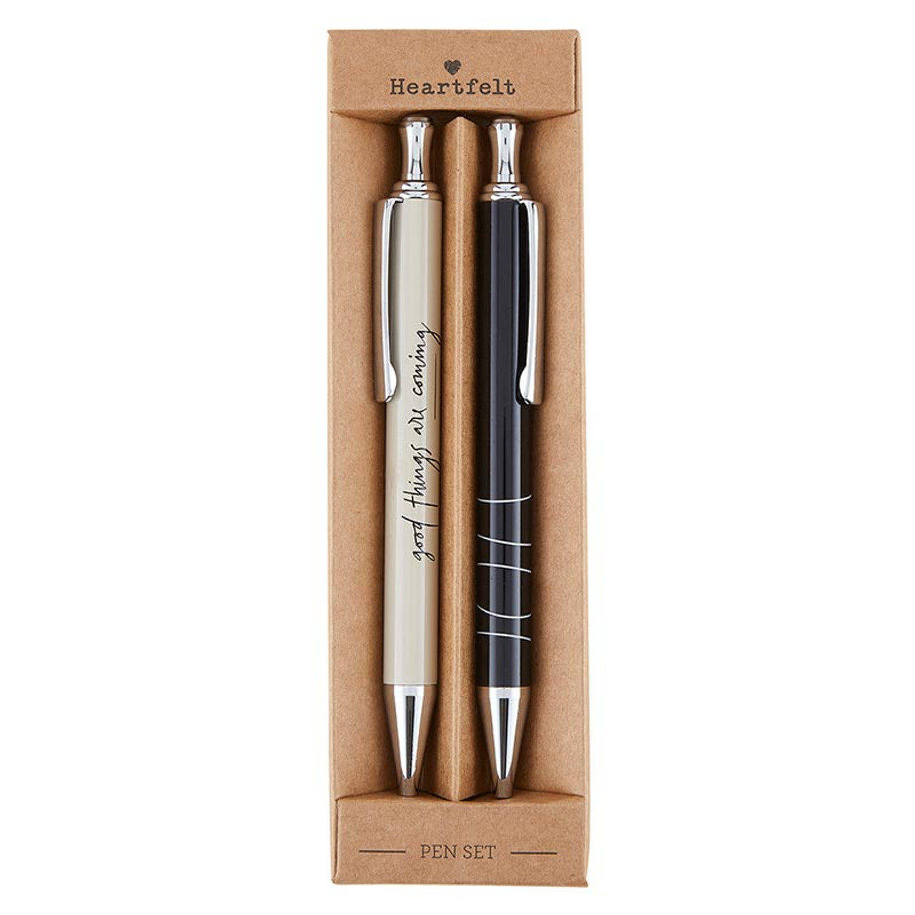 Good Things Are Coming Pen Set | Set of 2 Giftable Pens in Box | Refillable