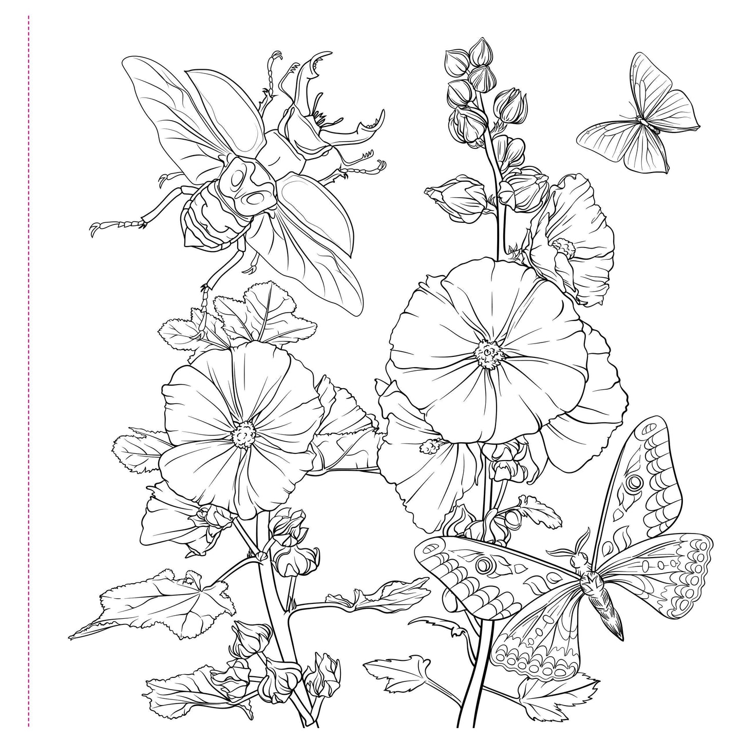Goth Garden Adult Coloring Book | Darkly Romantic Floral Designs