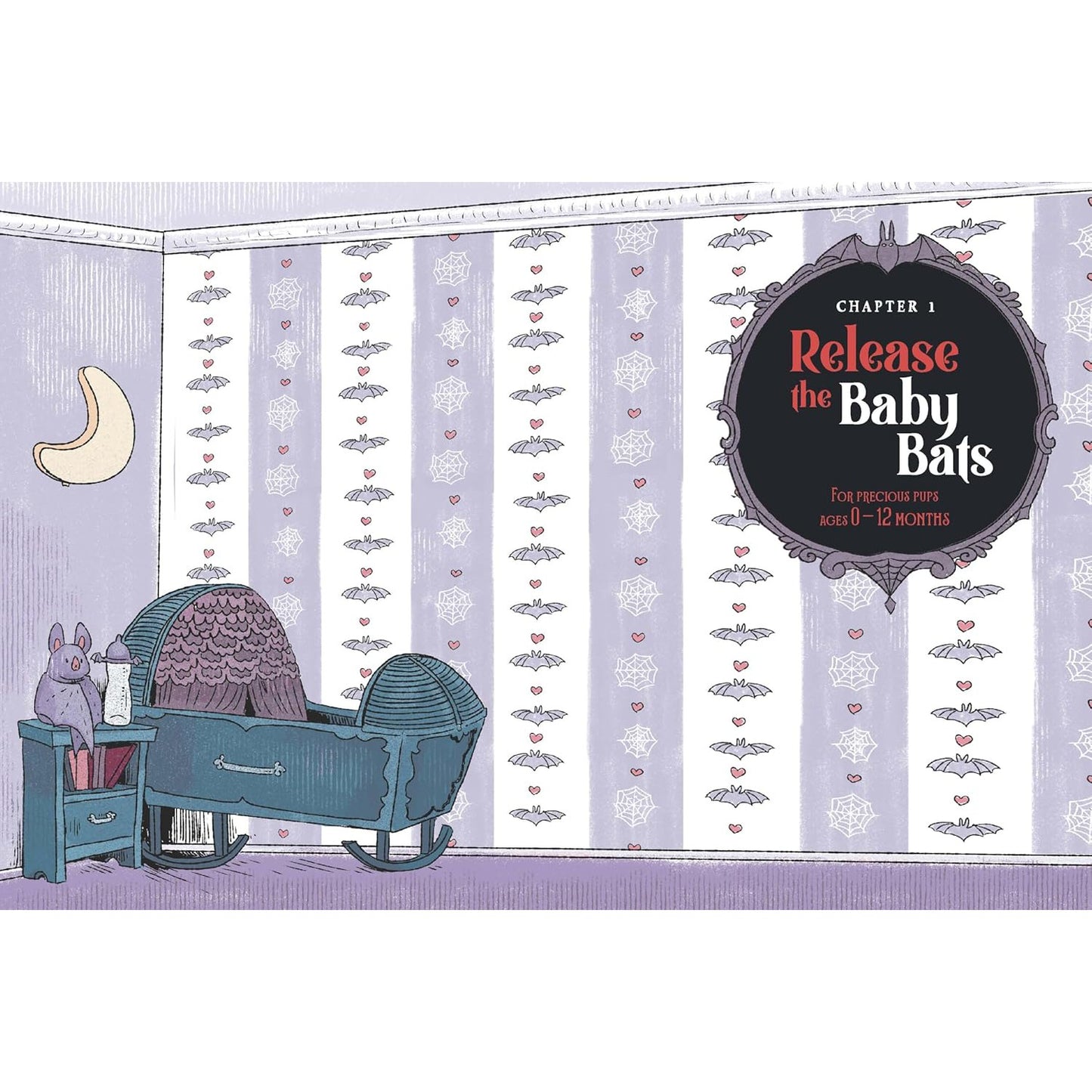 Goth Parenting Book - The Dark Joys of Raising Baby Bats | Illustrated Humor Parenthood Book