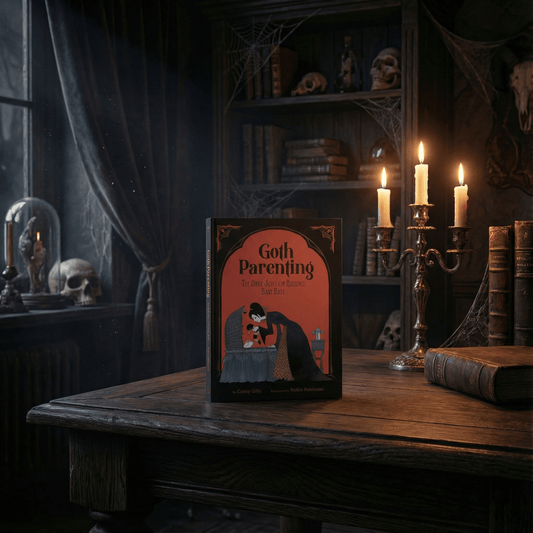 Goth Parenting Book - The Dark Joys of Raising Baby Bats | Illustrated Humor Parenthood Book