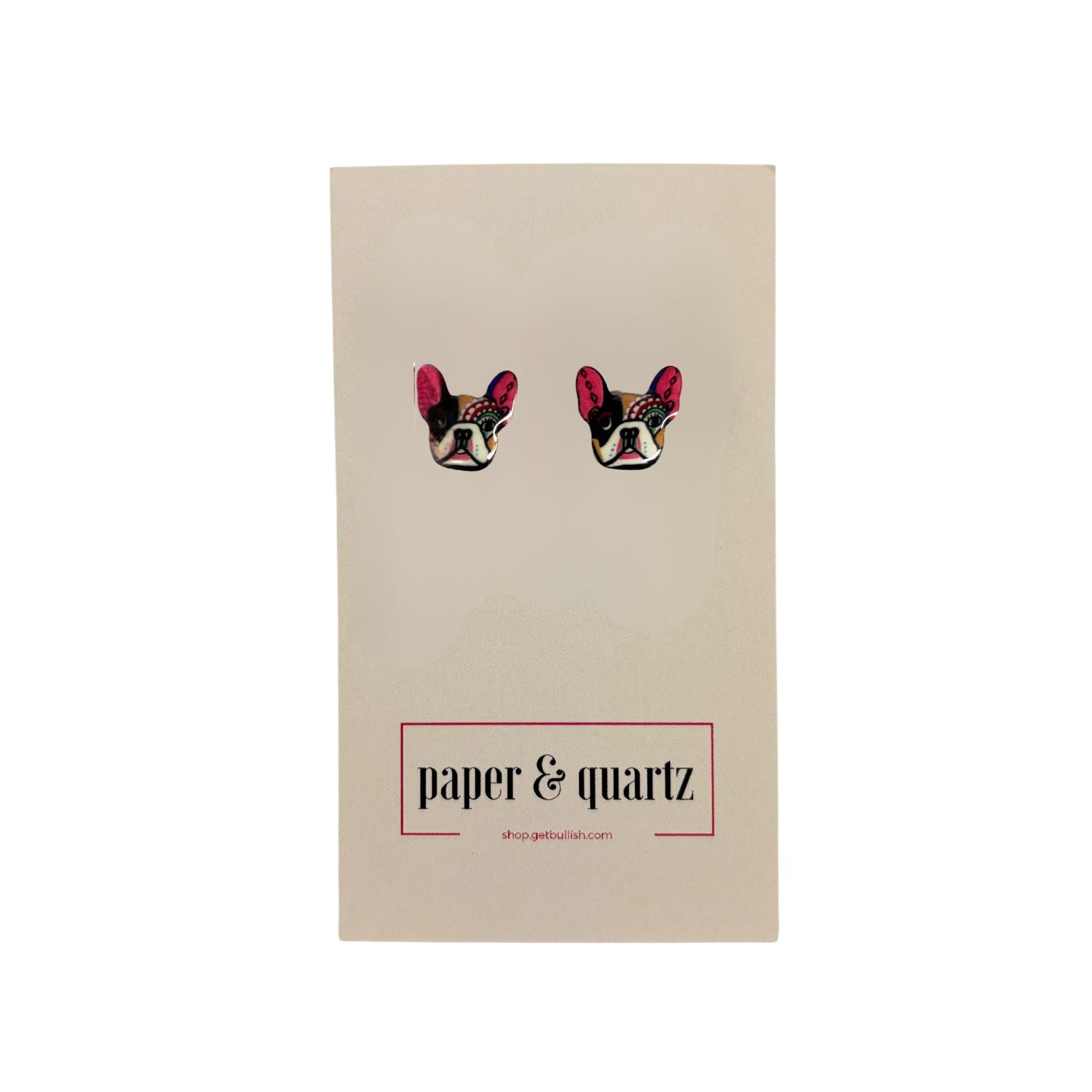 Graffiti Dog Stud Earrings | Street Art Novelty Earrings