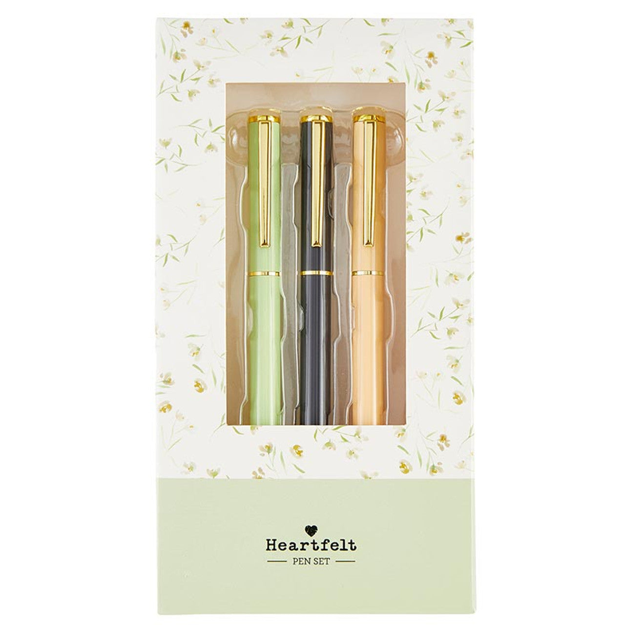 Gratitude 3 Piece Pen Set | Set Of 3 Giftable Pens in Floral Box | Refillable | Gifts For Her