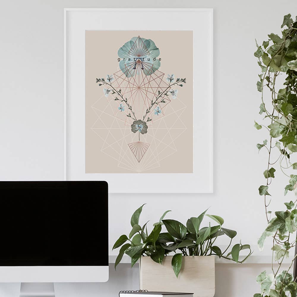 Gratitude Shift 11" x 14" Art Print | Copper Details | Unframed | Gift for Her