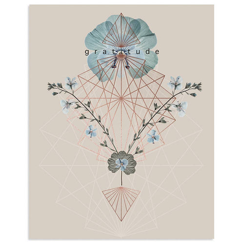 Gratitude Shift 11" x 14" Art Print | Copper Details | Unframed | Gift for Her