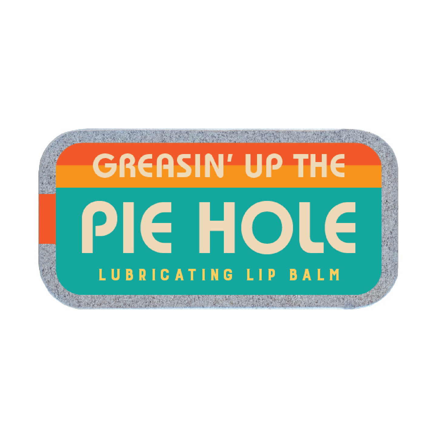 Greasin’ Up the Pie Hole Lip Balm in Funny Old School Tin | Cherry Flavor Lip Moisturizer