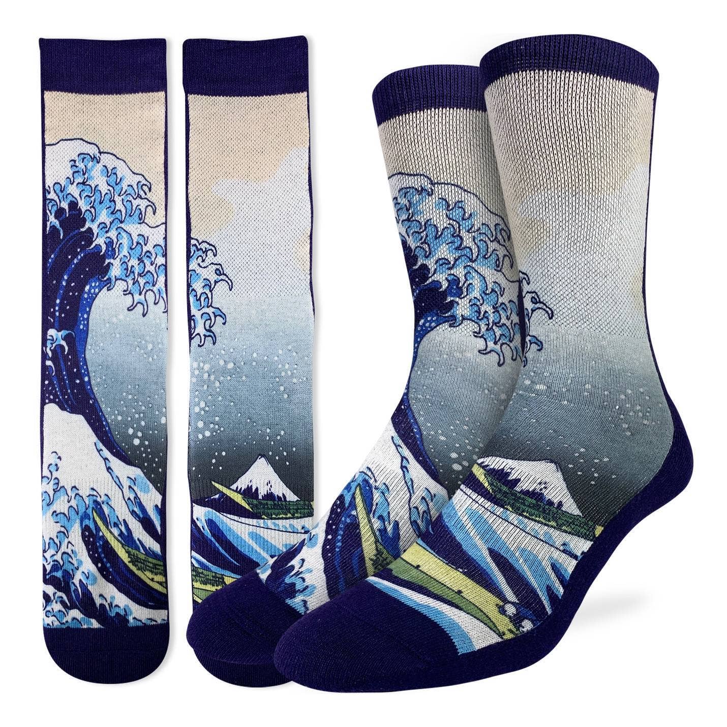 Great Wave off Kanagawa Art Men’s Socks | Ocean Lover Crew Socks