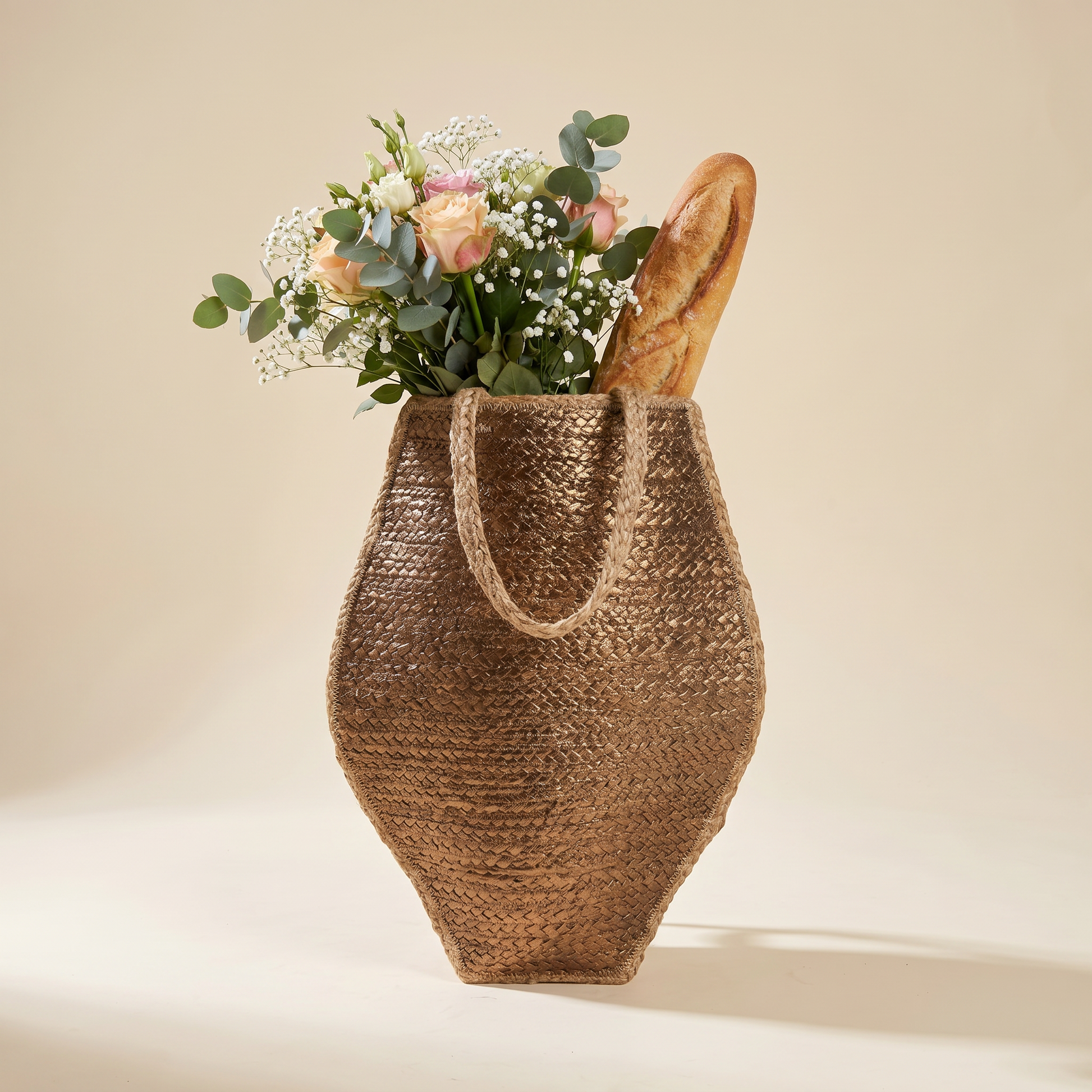 Greek Amphora Vase Shaped Tote in Bronze-Chloe & Lex-The Bullish Store