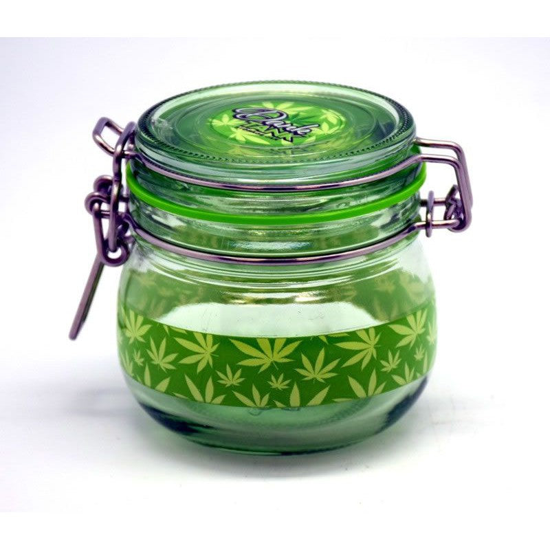 Green Leaf Dank Tank | Airtight Glass Storage Jar