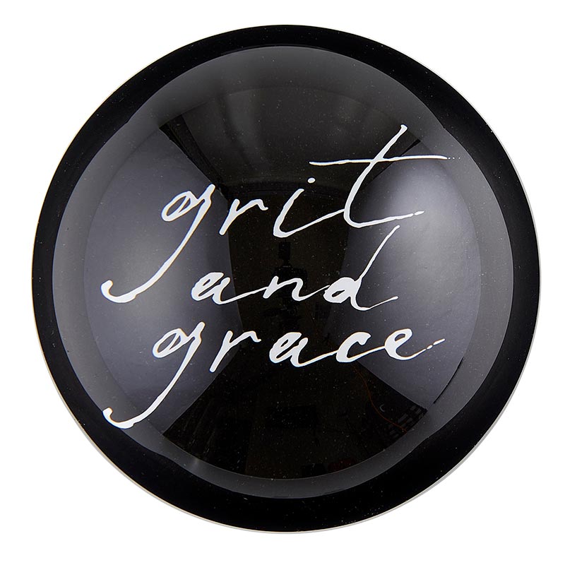Grit And Grace Glass Dome Paperweight | In a Gift Box