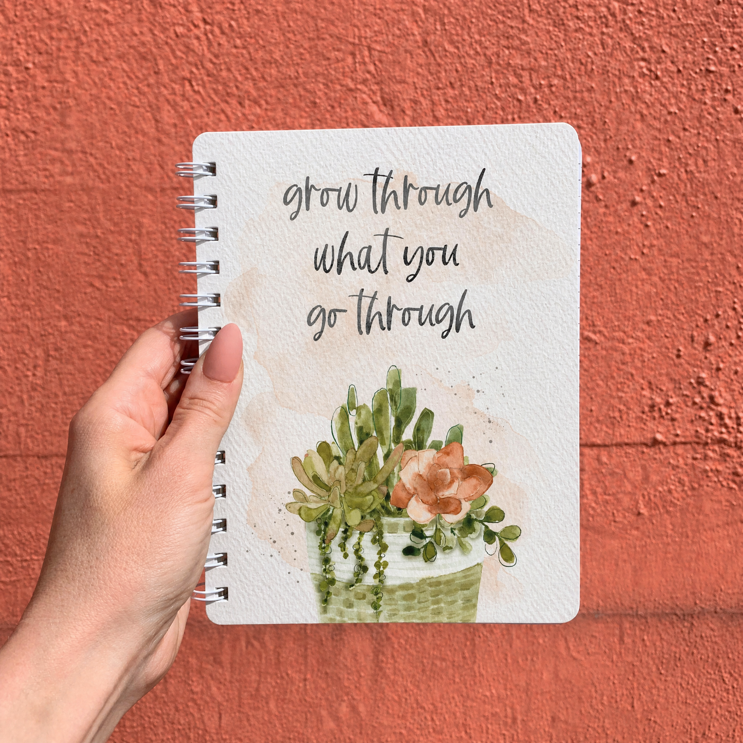 Grow Through What You Go Through Spiral Notebook | 5.75" x 7.50"