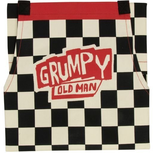 Grumpy Old Man Funny Cooking and BBQ Apron 2 Pockets Adjustable Strap 100% Cotton