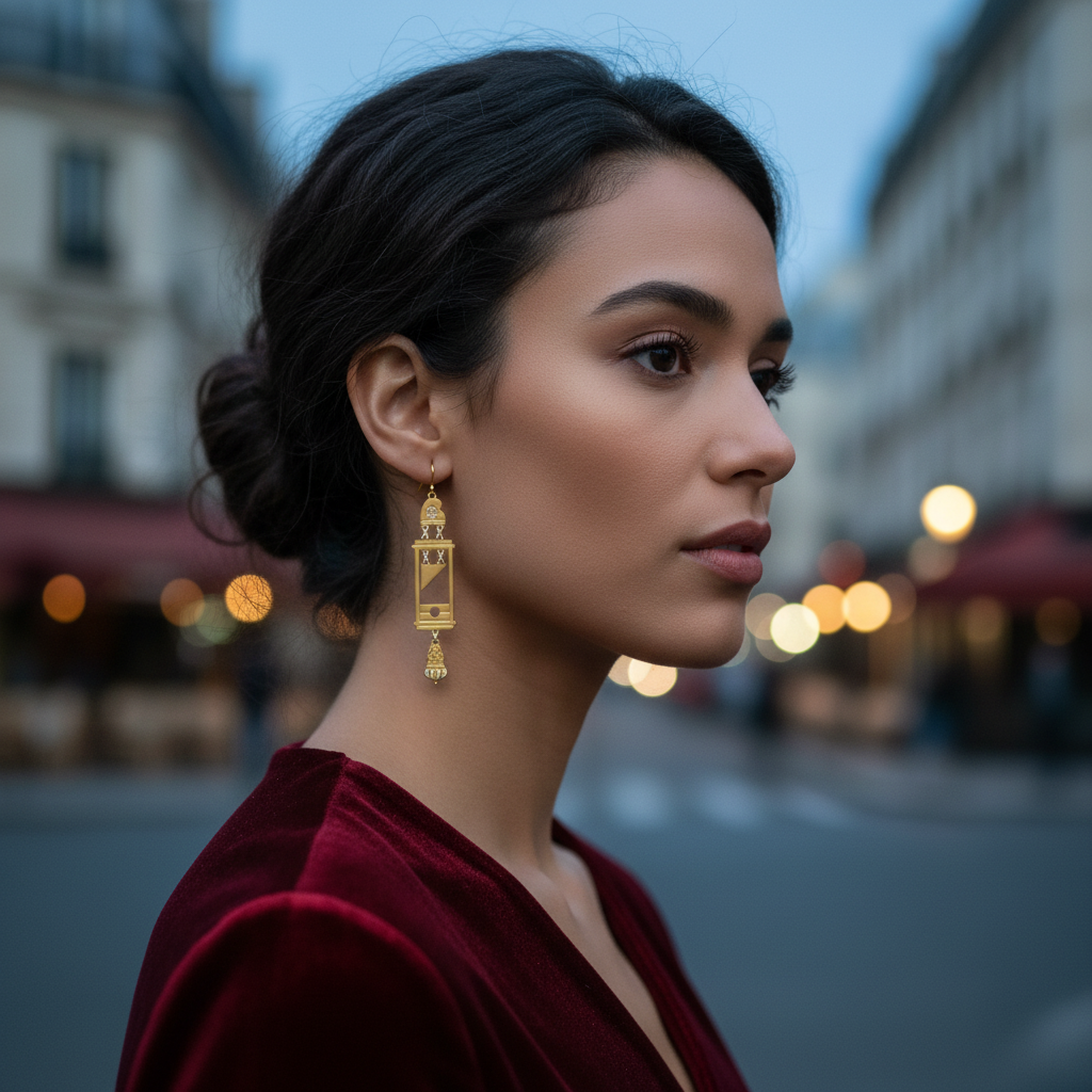 Guillotine Earrings | Featuring the Heads of Louis 16th and Marie Antoinette | Gold or Silver