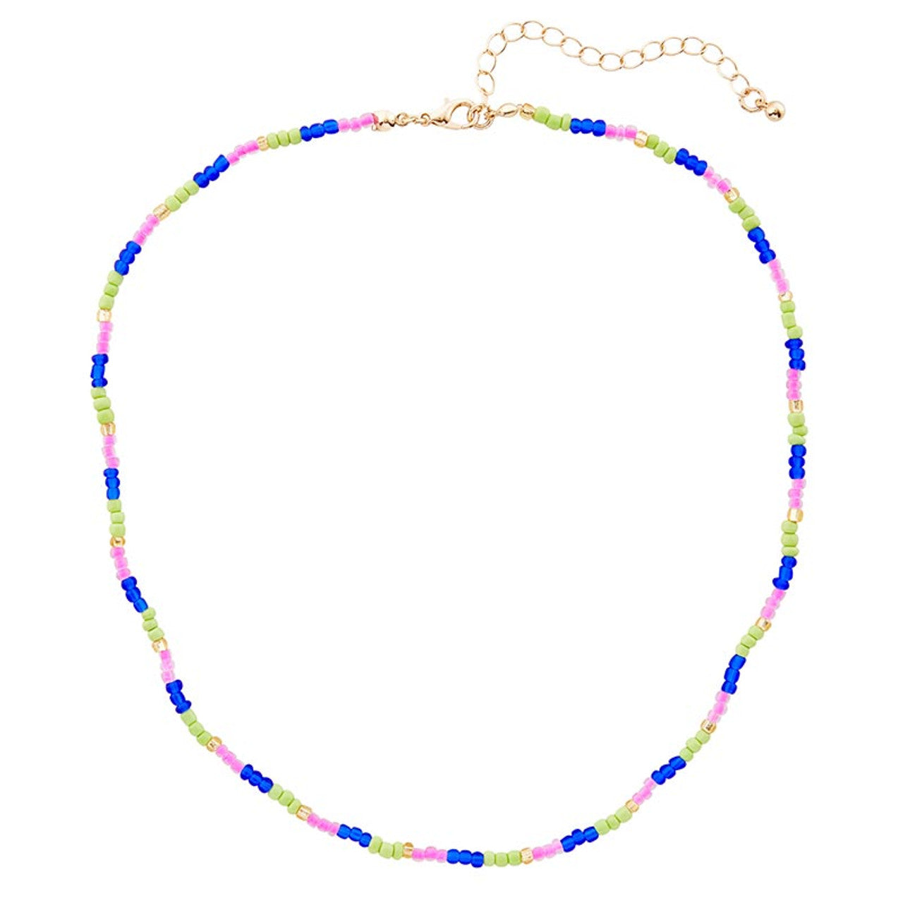 HBD Colorful Beaded Necklace | Giftable Birthday Party Necklace | 8"