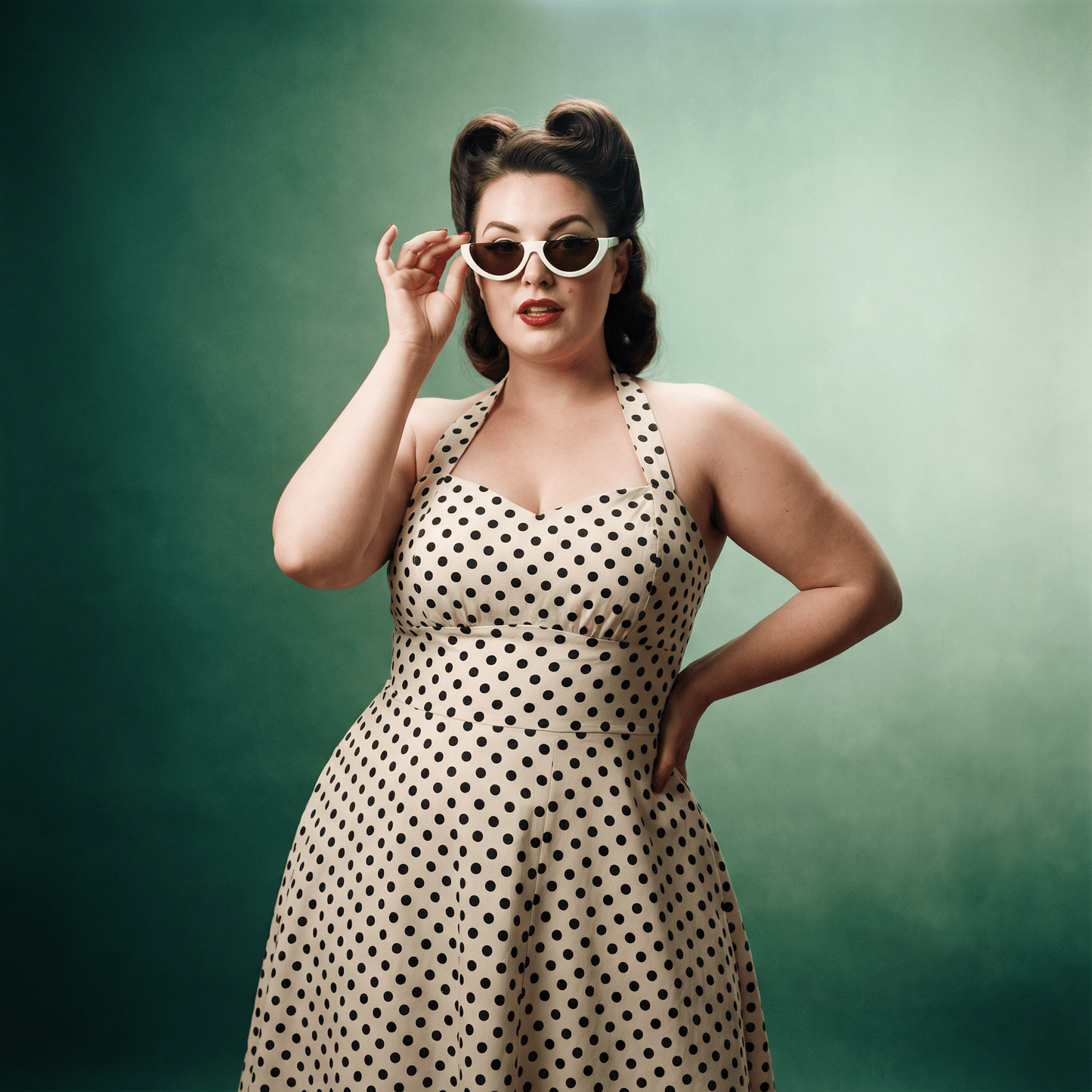 Half Cat Eye Sunglasses | Vintage Half Mod Style Y2K "Clout Goggles" | UV400 Retro Women’s Shades