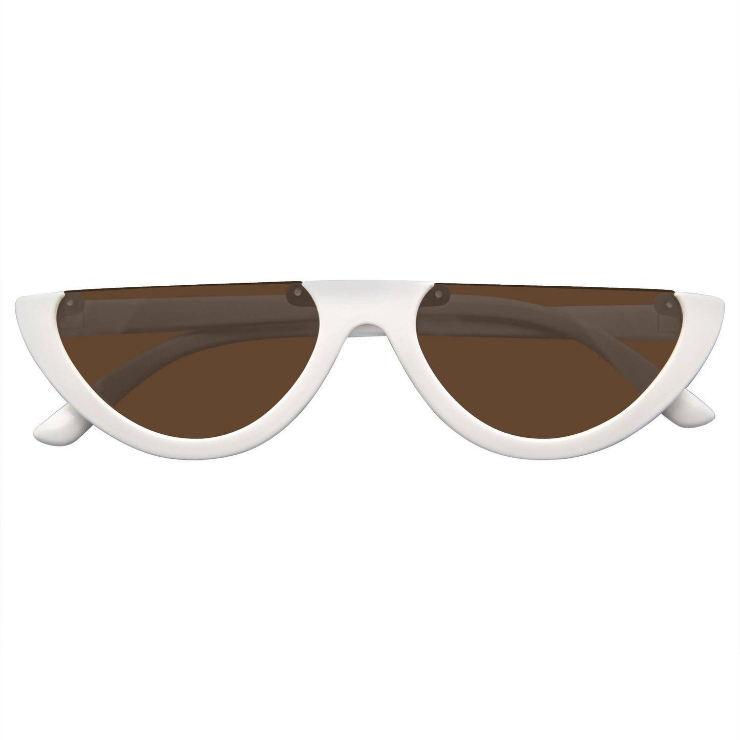 Half Cat Eye Sunglasses | Vintage Half Mod Style Y2K "Clout Goggles" | UV400 Retro Women’s Shades