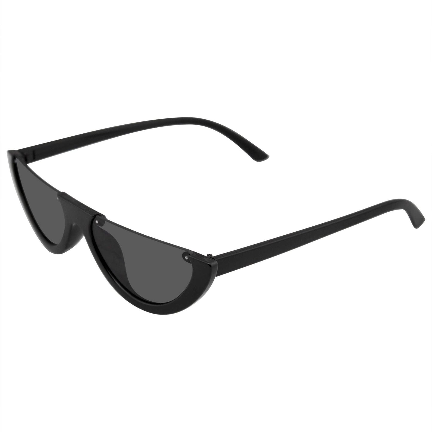 Half Cat Eye Sunglasses | Vintage Half Mod Style Y2K "Clout Goggles" | UV400 Retro Women’s Shades