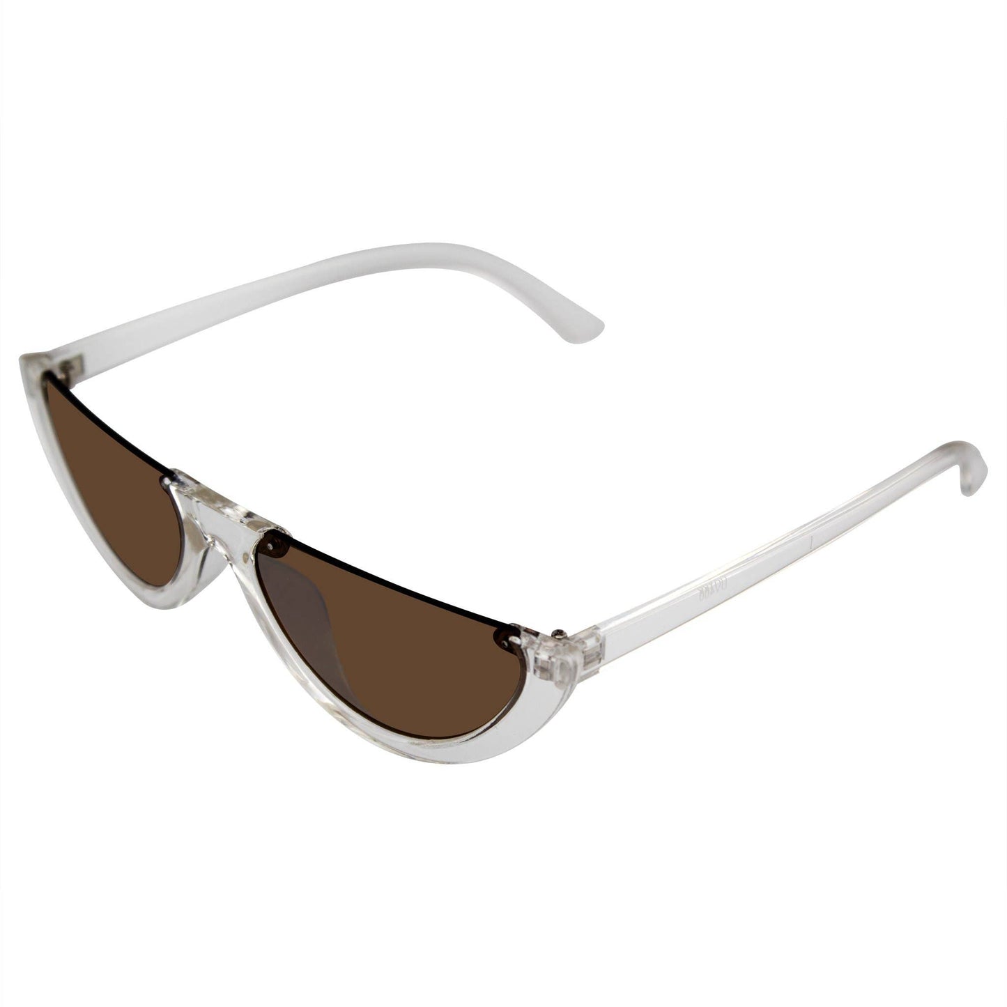 Half Cat Eye Sunglasses | Vintage Half Mod Style Y2K "Clout Goggles" | UV400 Retro Women’s Shades