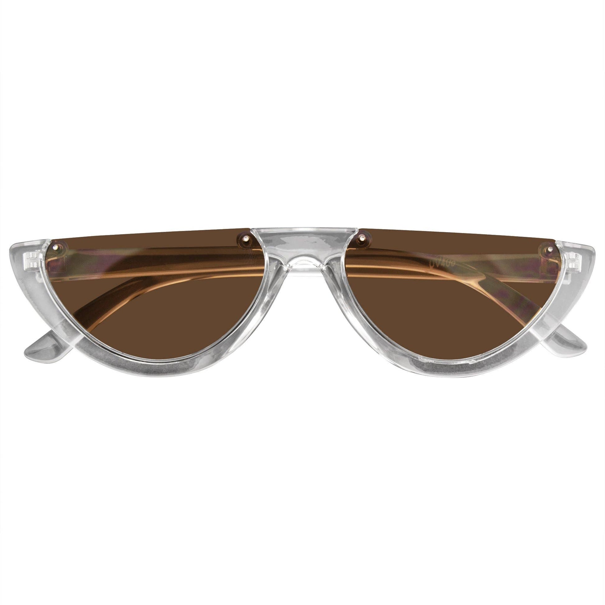 Half Cat Eye Sunglasses | Vintage Half Mod Style Y2K "Clout Goggles" | UV400 Retro Women’s Shades