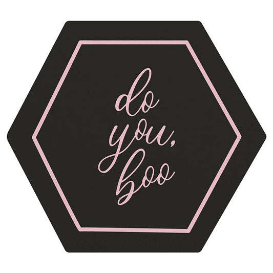 Halloween "Do You, Boo" Die-Cut Party/Beverage/Cocktail Napkins