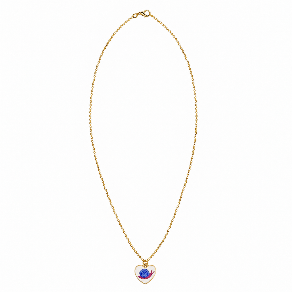 Hand Painted Charm Necklace | Paper & Quartz-Paper & Quartz-The Bullish Store