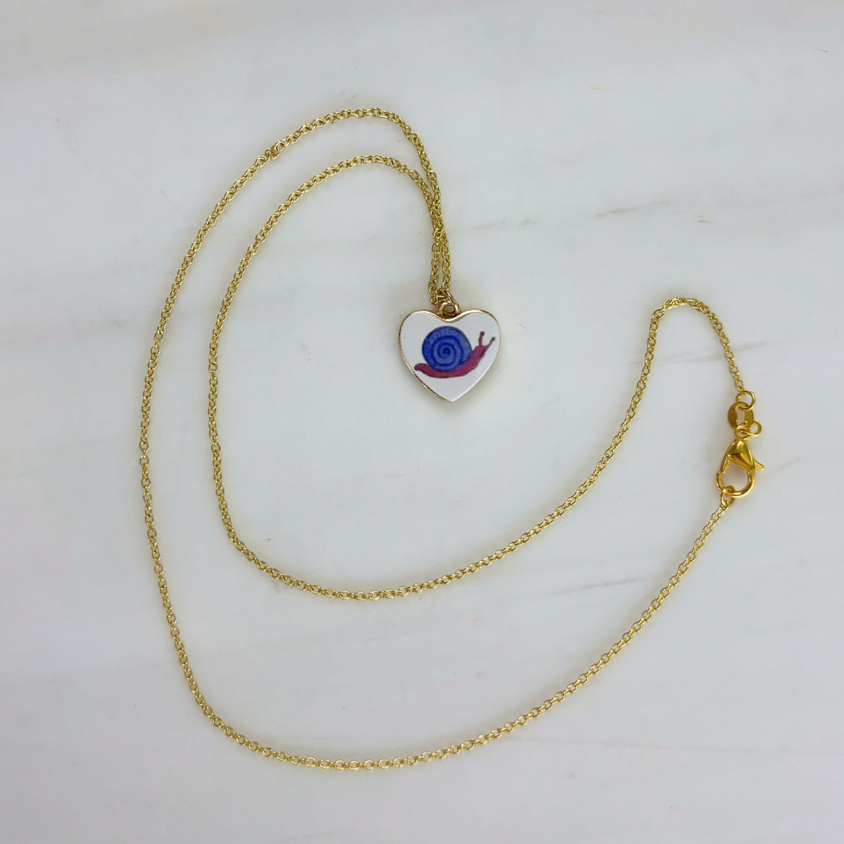 Hand Painted Charm Necklace | Paper & Quartz-Paper & Quartz-The Bullish Store