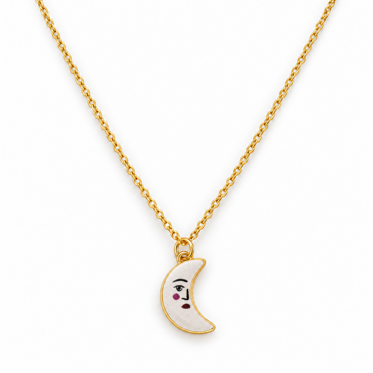 Hand Painted Charm Necklace | Paper & Quartz-Paper & Quartz-The Bullish Store
