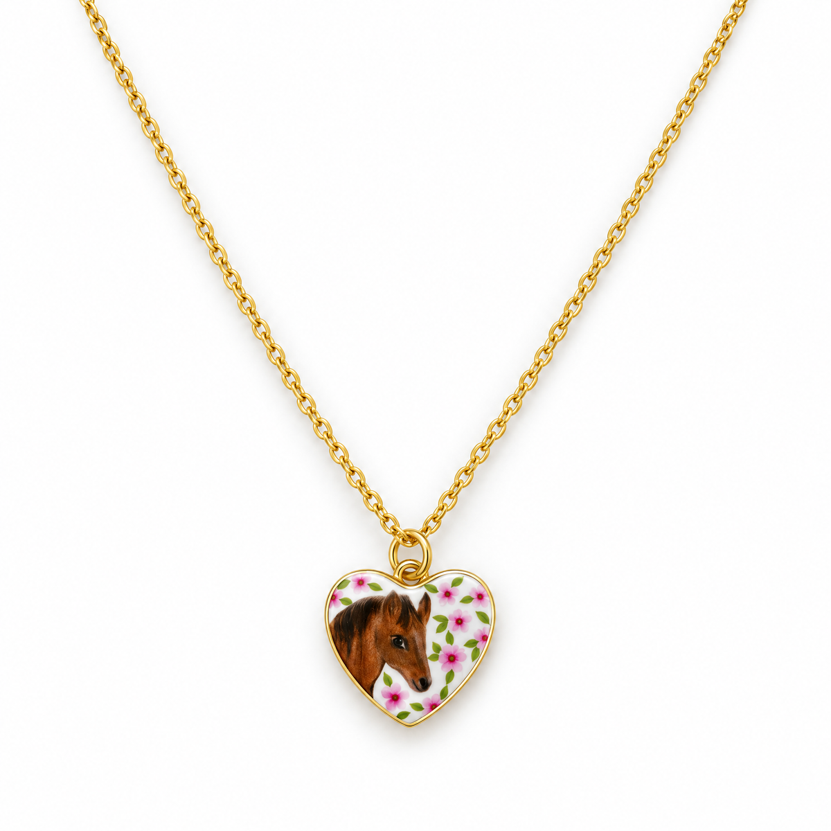 Hand Painted Charm Necklace | Paper & Quartz-Paper & Quartz-The Bullish Store