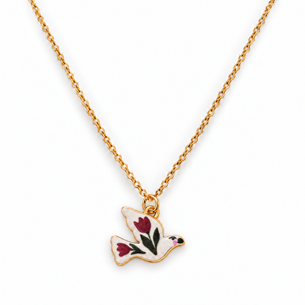 Hand Painted Charm Necklace | Paper & Quartz-Paper & Quartz-The Bullish Store