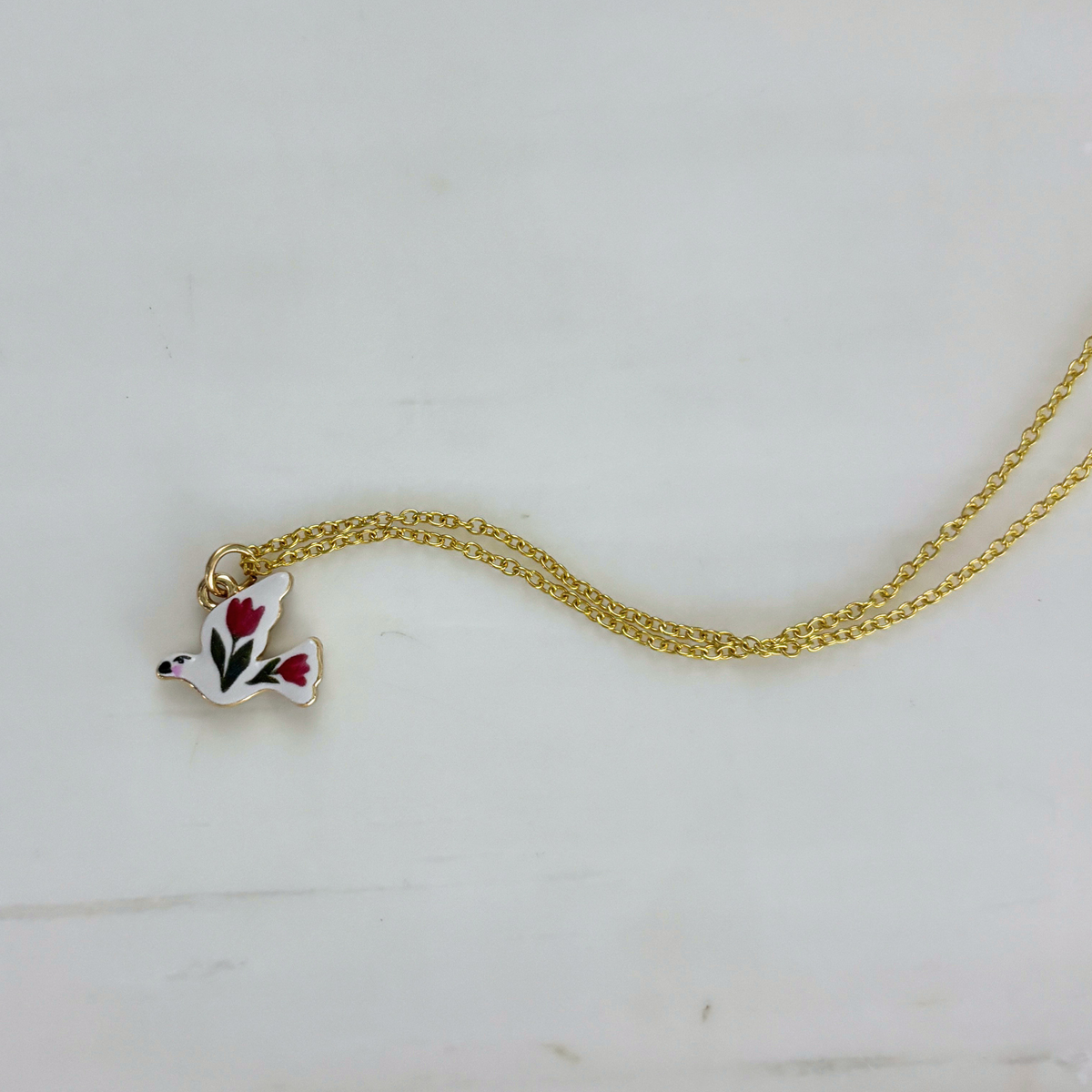 Hand Painted Charm Necklace | Paper & Quartz-Paper & Quartz-The Bullish Store
