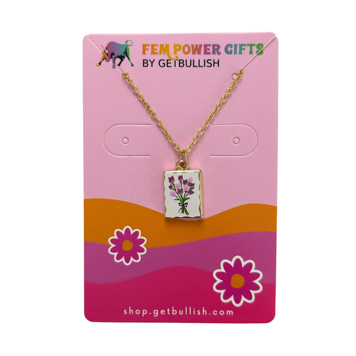 Hand Painted Charm Necklace | Paper & Quartz-Paper & Quartz-The Bullish Store