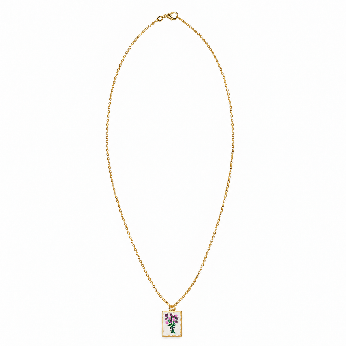 Hand Painted Charm Necklace | Paper & Quartz-Paper & Quartz-The Bullish Store