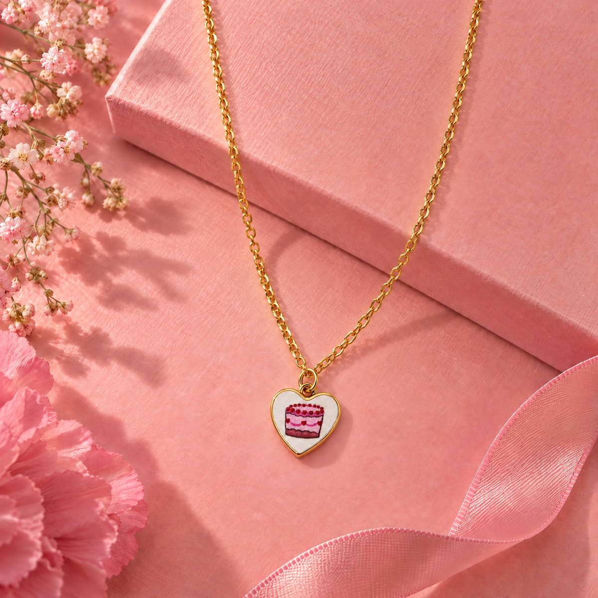 Hand Painted Charm Necklace | Paper & Quartz-Paper & Quartz-The Bullish Store