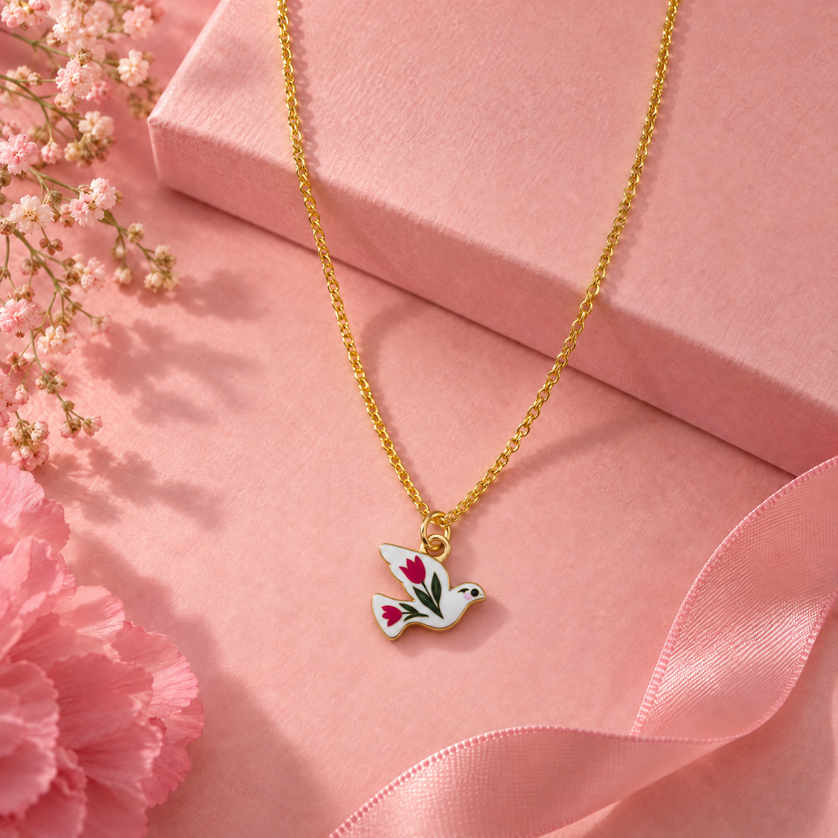 Hand Painted Charm Necklace | Paper & Quartz-Paper & Quartz-The Bullish Store