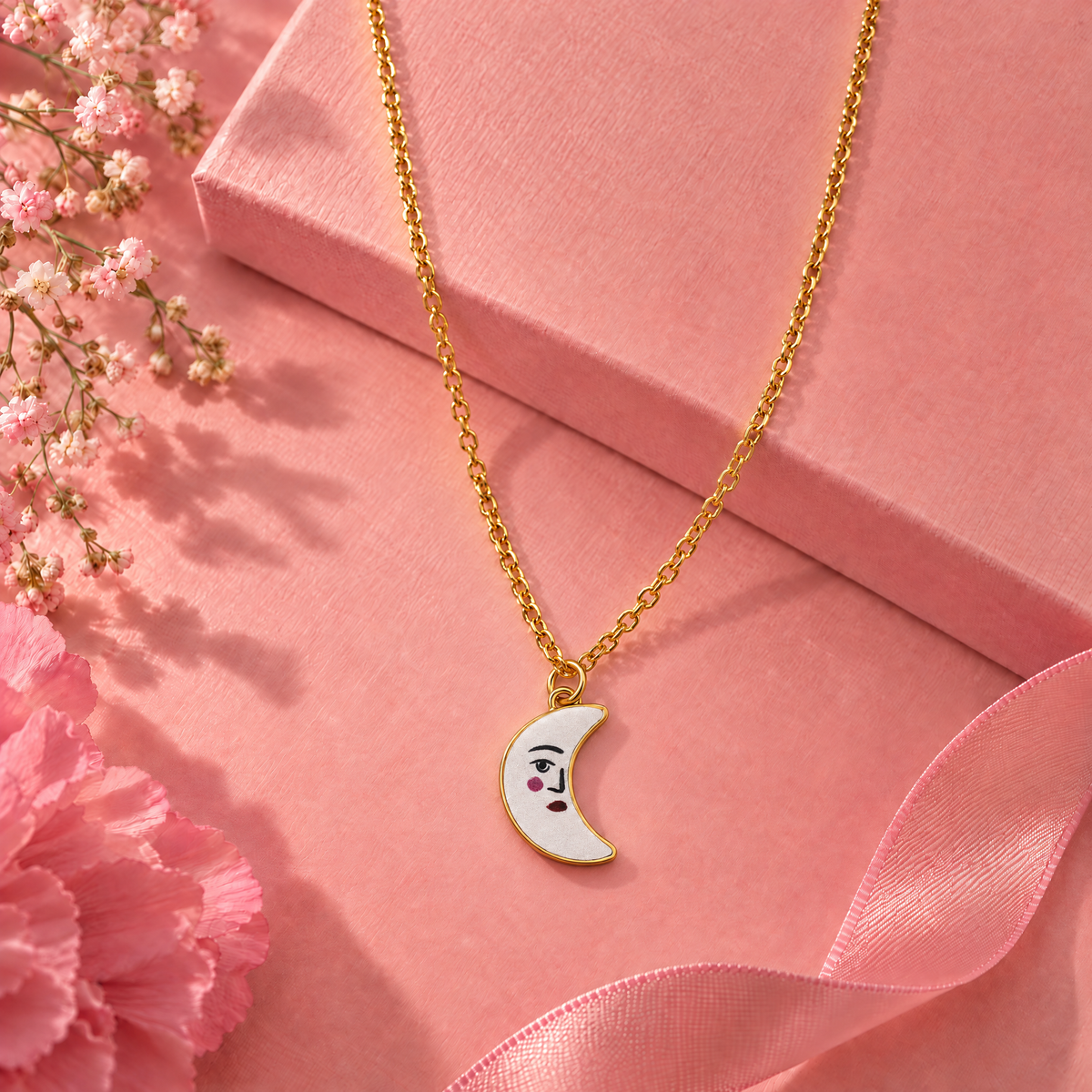 Hand Painted Charm Necklace | Paper & Quartz-Paper & Quartz-The Bullish Store